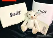 Steiff 2013 World Limited Edition 2000 Pieces Teddy Bear Keychain White Tweed
