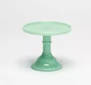 Mosser Glass USA Vintage Style Cake Stand Jadeite Green 6 inch Cup Cake