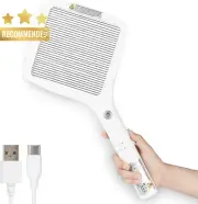 Rechargeable Electric Fly Swatter, Mosquito Zapper Racket, Indoor/Outdoor Use