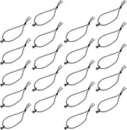 30Pcs Elastic String Hook Gear Clip for Outdoor Storage Durable Backpack Webbing Attachments Easy Snap Closure Lightweight and Portable Finishing Clips