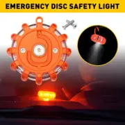 LED Magnetic Light Car Beacon Emergency Hazard Strobe Warning Round SOS