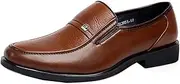[Gaorui] Men's Work Formal Business Dress Shoes Flat Oxfords Loafers Slip On Leather Shoes