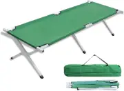 Folding Camping Cot with Storage Bag for Campers up to 150Kg, Portable and Light