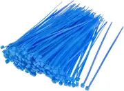 1000 Pcs Self Locking Wire Cable Zip, Tie Fasten Wrap 6 Inch Nylon Zip Tie (Blue