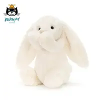 在飛比找Yahoo!奇摩拍賣優惠-手辦 公仔 jELLYCAT 害羞乳白色邦尼兔毛絨玩具公仔娃