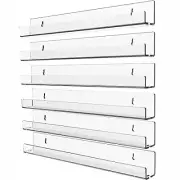 15 Inch Invisible Acrylic Floating Wall Ledge Shelf,Wall Mounted Nursery Kids