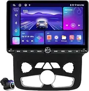 10 inch Touchscreen Car Stereo Radio for Dodge Ram 1500 2500 3500 2013-2018 (Auto AC Climate Control) Replacement Dash Kit Upgrade with Wired Wireless CarPlay Android Auto DSP GPS Navigation(4GB+64GB)