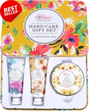 Hand Care Gift Set - Hand Cream Set with Shea Butter, Travel Size Hand Lotion fo