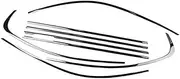 QASULER Car Door Edge Protector Short Axis Chrome Black Exterior Window Decoration Strip Trim Seal Weatherstrip Decorative, for BMW, 3 Series F30 2013-2018 Car Roof Weatherstrip Seal