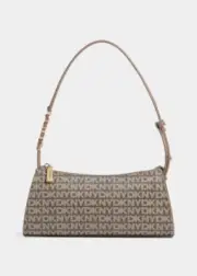 Baguette bag DKNY PVC brown, multicolor