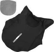 [Holibanna] Cycling Protective Headgear Fleece Balaclava Ski Mask Clear Ski Mask for Women Gaiter Ninja Full Face Mask Hood Ski Masks Scary Mask Breathable Appearance: No Fleece Black