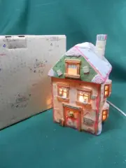 Cherished Teddies Christmas Carol Scrooge & Marley Counting House Nightlight