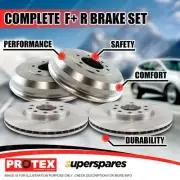 Protex Front + Rear Brake Rotors Drums for Mitsubishi Triton ML MN MQ 07-on (for: Mitsubishi)