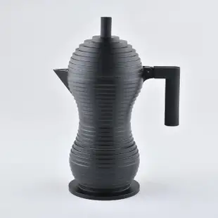 【ALESSI】Pulcina 小雞義式摩卡壺 咖啡壺 6人份 限量黑(平輸品)