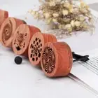 Car Aromatherapy Clip Essential Oil Car Diffuser Wooden Carved Aromatherapy