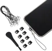 10 PCS USB C Anti Dust Plug C Cover Cap Phone Type C Dustproof black