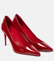 [Christian Louboutin] Christian Louboutin Sporty Kate 85 patent leather pumps AU 7 red