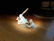 2 Baseball Player Pen Holders Comes with one wood Bat Pen