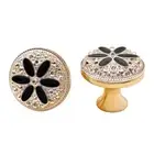10pcs flower Circular handle European style Cabinet Handle Cupboard