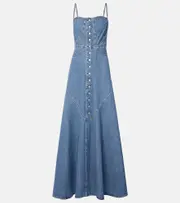 [AG Jeans] AG Jeans Seville denim maxi dress AU 12 blue