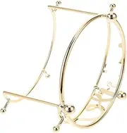 FONDOTIN Metal Organizer for Wedding Crowns Tiara Headband Holder with Dual Hooks Elegant Jewelry Display for Bridal Accessories and Party Tiaras