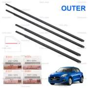 Fits Suzuki Swift 5Dr Hatchback 2018 - '23 Set 4dr Outer Weatherstrip Door Belt