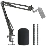 K669 Mic Boom Arm Stand with Pop Filter, Compatible with Fifine K669, Fifine ...