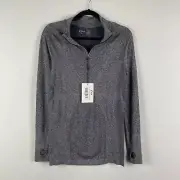 ZYIA Active Performance 1/4 Quarter Zip Jacket Fog Grey Size Medium Pullover