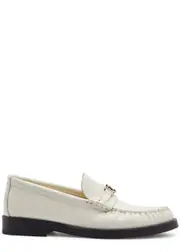 Jimmy Choo Addie Leather Loafers - White - 40 (IT40 / UK7) 40 (IT40 / UK7)