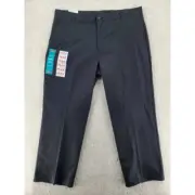 Dickies Men's Work Pant Black Flat Front Flex 40x30 NEW
