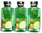 3 CUCUMBER MELON Shower Gel Bath & Body Works 10 oz