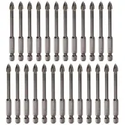25pcs Titanium Masonry Drill Bit 6mm Concrete Drill Bit with Hex Shank