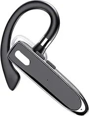 Leona Co Bluetooth Headset,in-Ear Hands-Free Wireless Earpiece with Noise Reduction Microphone for Driving,Single Ear Headphones for Cell Phones,Computer,Long Hours Talking Time for Online Meetings