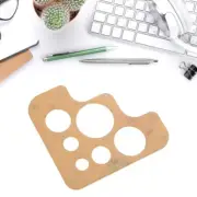 9x9cm Acrylic Clear Circle Template Full Size Template Ruler For Leather