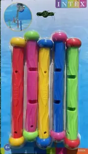 INTEX BRIGHT COLOURED UNDER WATER DIVE STICKS 55504