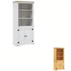 Pine Cupboard Mexican Corona Range Sideboard Cabinet White/Light Wood vidaXL