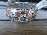 BRIGHTON NWT ZAHRA LOVE WIDE HINGED BANGLE BRACELET