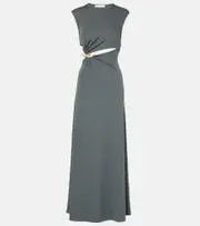 [Christopher Esber] Christopher Esber Concave Stone cut-out maxi dress AU 10 grey