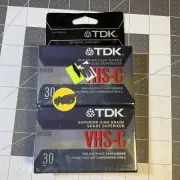 NEW TDK Superior High Grade VHS-C 30 Min, 2 Pack, TC-30HG