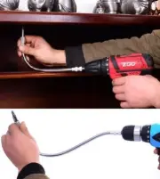 Flexible Extension Screwdriver Drill Bit Shaft Bit Holder 1/4"Connecting Link