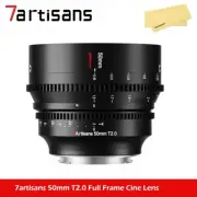 7artisans 50mm T2.0 Large Aperture Full Frame Cine Lens for Sony Canon Nikon L