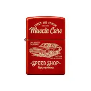 Zippo Muscle Car Design Refillable Genuine Windproof Metal Pocket Lighter