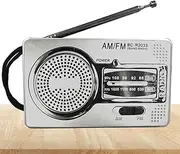 Portable AM/FM Radio - Mini Transistor Radio with Loud Speaker & crysttal Clear Reception | Compact Battery Operated RadiIo with Earphone Jack, Long Lasting for emeergency, Outdoor, Camping & Travel