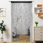 Beaded Doorway Curtain Door Beads Dense String Curtains Fringe Hippie For Wall