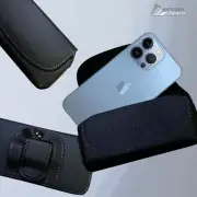 Side Flip Holster Pouch Belt Clip Case Cover For iPhone12 iPhone 13 Pro Max Mini