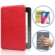 StylePro, combo, Kindle Handstrap case + screen protector, cover for Kindle Basic, red.