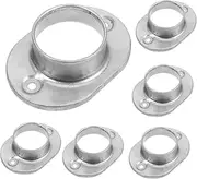 jojofuny Round Tube Base Handrail Base Plate Railing Support Zinc Steel Secure Connection Elegant Design