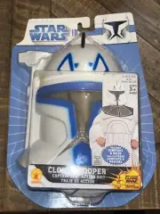 Star Wars Clone Trooper Captain Rex Costume Boy's 8-10 Jumpsuit Mask Halloween