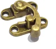 5 Sets Antique Hook Hasp Vintage Bronze Swing Lock Clasp Right Latch Closure