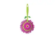 Vigar Flower Power Round Microfibre Cleaning Duster Home Kitchen Cleaner Pink